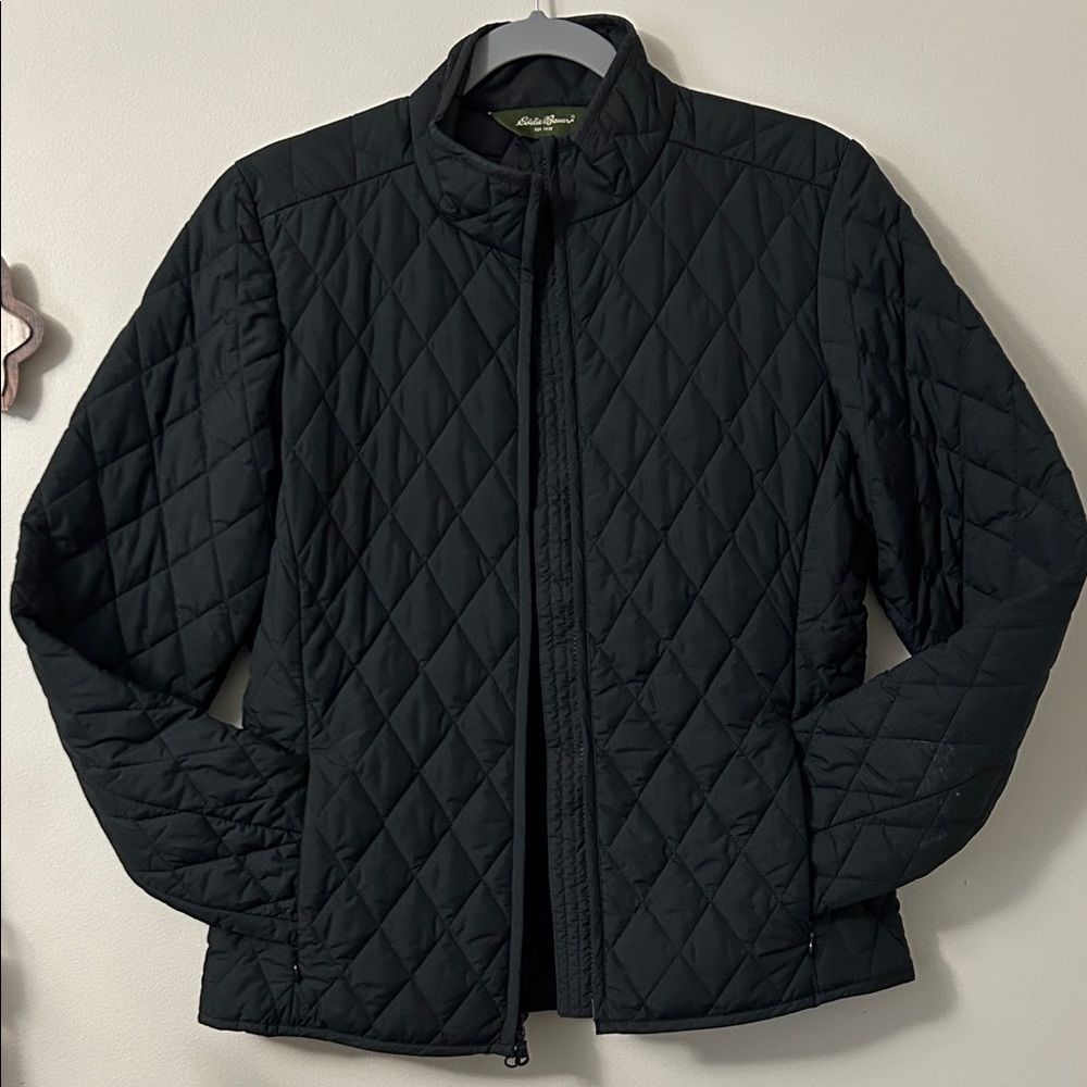 Eddie Bauer Black Quilted Jacket